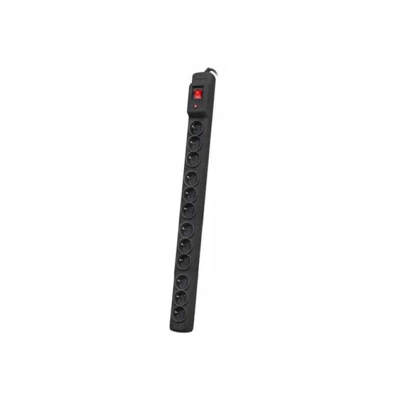 Armac Multi M12 | Pikendusjuhe | liigpingekaitse, 12 pistikupesa, 5 m kaabel, must