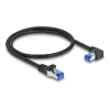 Võrgukaabel DeLOCK RJ45 Cat.6A S/FTP 0,5 m must