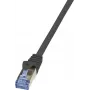 LogiLink PrimeLine - patch-kaabel - RJ-45 (M) RJ-45 (M) - 20 m - SFTP, PiMF - CAT 6a - halogeenivaba, vormitud, takerdumisvaba - must