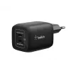 USB-C kaheportne laadija Belkin ENA007KQBK 65W — kahe USB-C PD laadimine sülearvutitele ja mobiilseadmetele