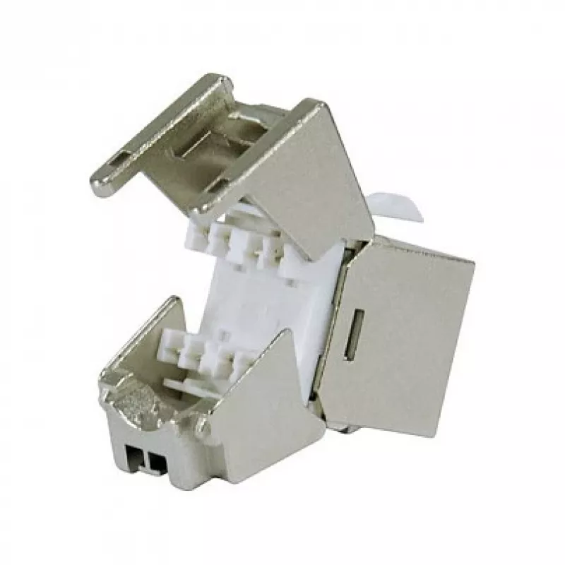 Shielded Cat.6A õhuke Keystone Jack, EQUIP 767223, Toolfree, RJ-45, lame, Silver, 8 pcs