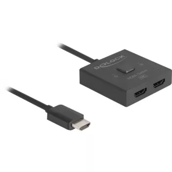 HDMI-lüliti DeLOCK 18901 144Hz Must Plastik 55x55x15mm