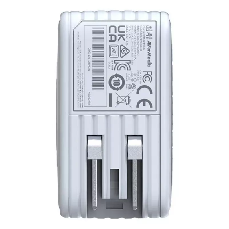 AVerMedia GC313 universaalne valge AC kiirlaadimine siseruumides