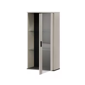 Seinakapp cama meble S2 SOHO 60x29x112 cm — kašmiir/must