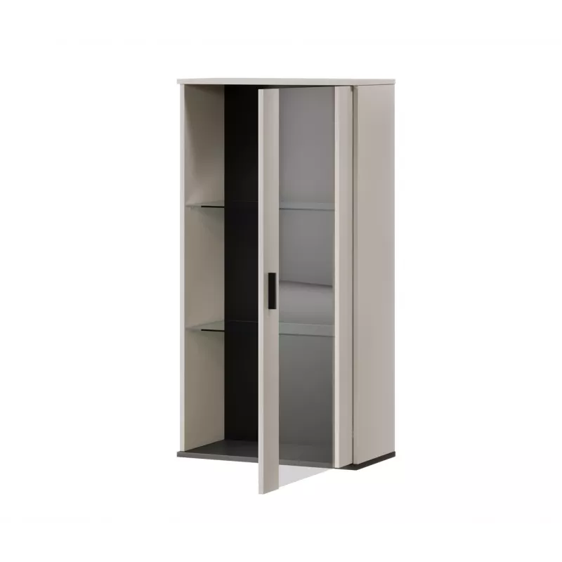 Seinakapp cama meble S2 SOHO 60x29x112 cm — kašmiir/must