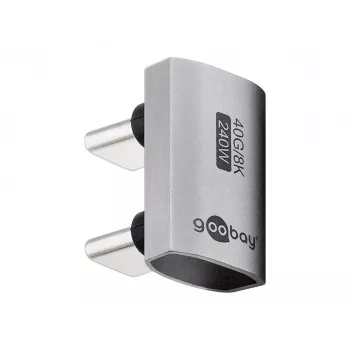 USB-C adapter Goobay 74446 hõbedane nikkel/kullatud kontaktid