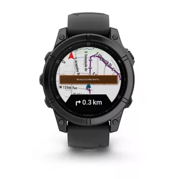 Garmin Fenix E 3.3 cm (1.3) AMOLED 47 mm Digitaalne 416 x 416 pikslit Puuteekraan Must Wi-Fi GPS (satelliit)
