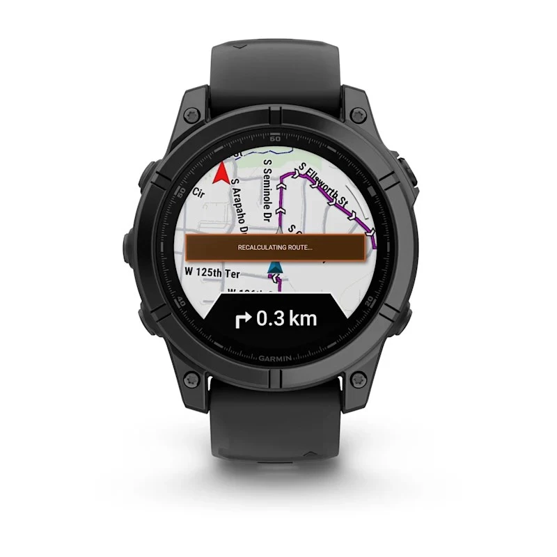 Garmin Fenix E 3.3 cm (1.3) AMOLED 47 mm Digitaalne 416 x 416 pikslit Puuteekraan Must Wi-Fi GPS (satelliit)