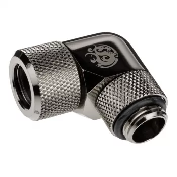 Adapter 90° BitsPower Advanced Multi-Link G1/4 tolline AG kuni 12mm OD kõvatorule, pööratav