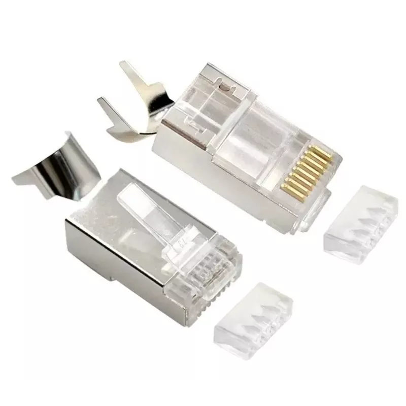 RJ45-pistikud GEMBIRD CAT7 8P8C kullatud 15µ FTP/SFTP pakendis 50 tk
