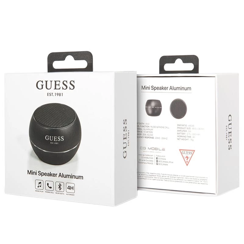 Kaasaskantav kõlar Guess Mini Bluetooth-kõlar 3 W must