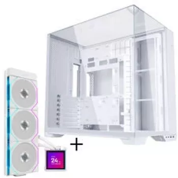 Lian Li O11 Vision Compact korpuse komplekt + HydroShift II LCD-S 360TL AiO - valge