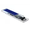 SSD-korpus DeLOCK 42620 Väline korpus M.2 NVME PCIe SSD-le USB USB-C emasliidesega läbipaistev