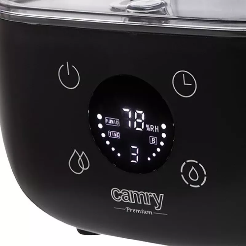 Camry | CR 7973b | Õhuniisutaja | 23 W | Veepaagi maht 5 L | Sobib ruumidele kuni 35 m² | Ultraheli | Niisutusvõimsus 100-260 ml/h | Must