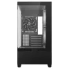 PC Midi Tower DeepCool CG380 3F — must, 235×437×451 mm, toetab 2x120 mm külg- + 1x120 mm tagaventilaatorit, alumine toiteplokk, 2.5 tolli/3.5 tolli kõvakettad