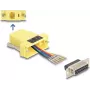 DELOCK D-Sub 15 pin female to RJ12 female assembly kit, kollane