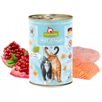 GRANATAPET DeliCATessen lõhe ja kalkun - märg kassitoit - 400g