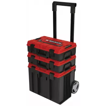 Tööriistakohver Einhell E-Case Tower Must Punane Polüpropüleen Kuumuskindel Pritsmekindel