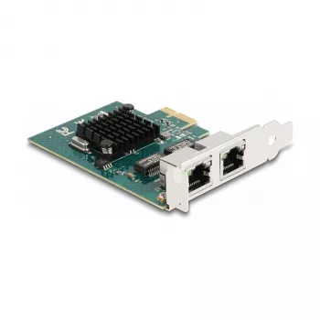 DeLOCK PCI Express x1 kaart 2 x RJ45 Gigabit LAN BCM hall
