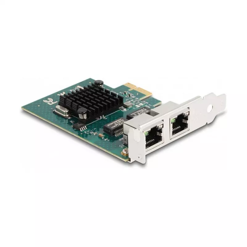 DeLOCK PCI Express x1 kaart 2 x RJ45 Gigabit LAN BCM hall