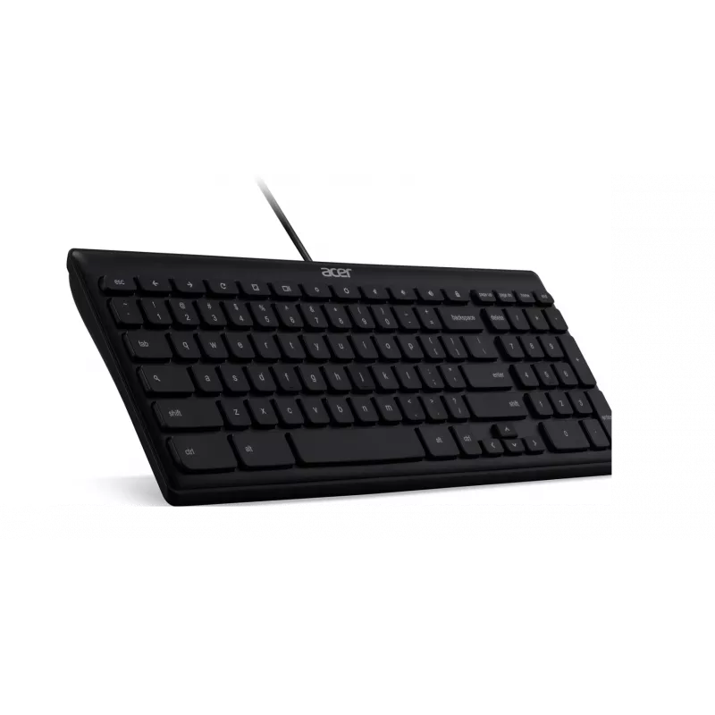 Juhtmega USB-klaviatuur Acer GP.KBD11.04F — täissuuruses QWERTY USA rahvusvaheline, must, 1,45 m kaabel