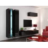 Cama riiul VIGO NEW 180/40/30 must/must läikiv