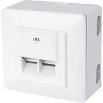 Pistikupesa karp RJ-45 valge ShiverPeaks BS74272-SET