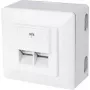 Pistikupesa karp RJ-45 valge ShiverPeaks BS74272-SET