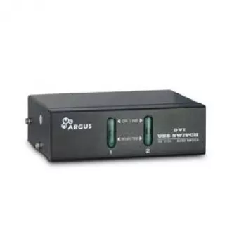 Inter-Tech Argus KVM-AS-21DA - KVM-/Heli-lüliti - 2 x KVM/Heli - Lauaarvuti (88887200)