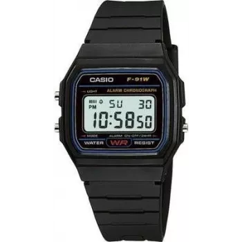 Casio F-91W-1YEF Must