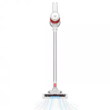 Juhtmeta tolmuimeja Adler AD 7051 — 300 W max, 22,2 V aku, 0,6 L tolmukottita, roostevabast terasest toru, EPA F8, LED-tuli, valge/punane