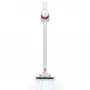 Juhtmeta tolmuimeja Adler AD 7051 — 300 W max, 22,2 V aku, 0,6 L tolmukottita, roostevabast terasest toru, EPA F8, LED-tuli, valge/punane