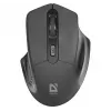 Juhtmevaba optiline hiir DEFENDER Datum MB-345 RF, mõlemakäeline/paremakäeline, 1600 DPI, 3 nuppu, USB RF-vastuvõtja, must