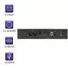 Qoltec 53945 RACK UPS 1kVA 800W võrgutoite katkematu toiteallikas (On-line, puhas siinuslaine, LCD, SNMP pesa)