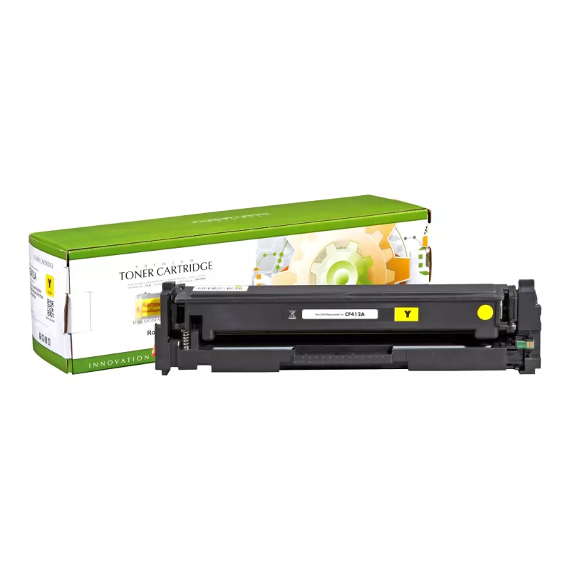 STATIC Toonerikassett, ühildub HP CF412A-ga, kollane, ühilduv, 2300 lehekülge