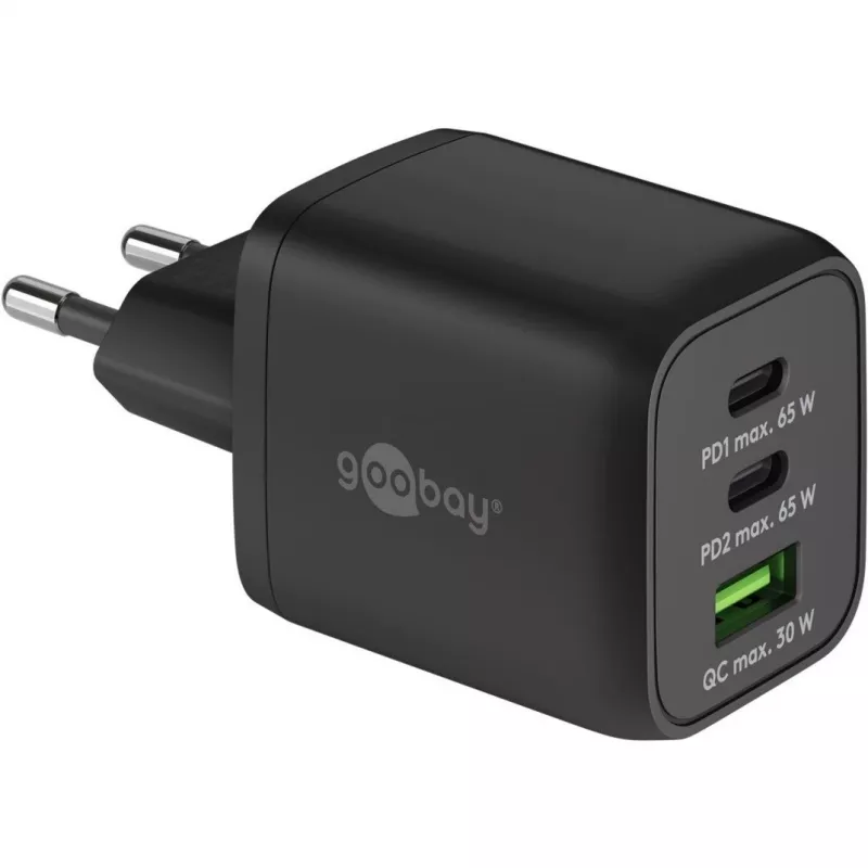 Goobay 64753 Charger for Mobile Devices Headphones - Smartphone - Tablet Must AC Fast Charging siseruumides kasutatav (64753)