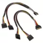Akasa SATA toite Y-kaabel - 30cm 2-Pack - Kaabel - Digitaalne/Andmeside