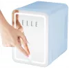 Mini külmik LED-meigipeegliga Elle 4L sinine — isiklik kosmeetikakülmik