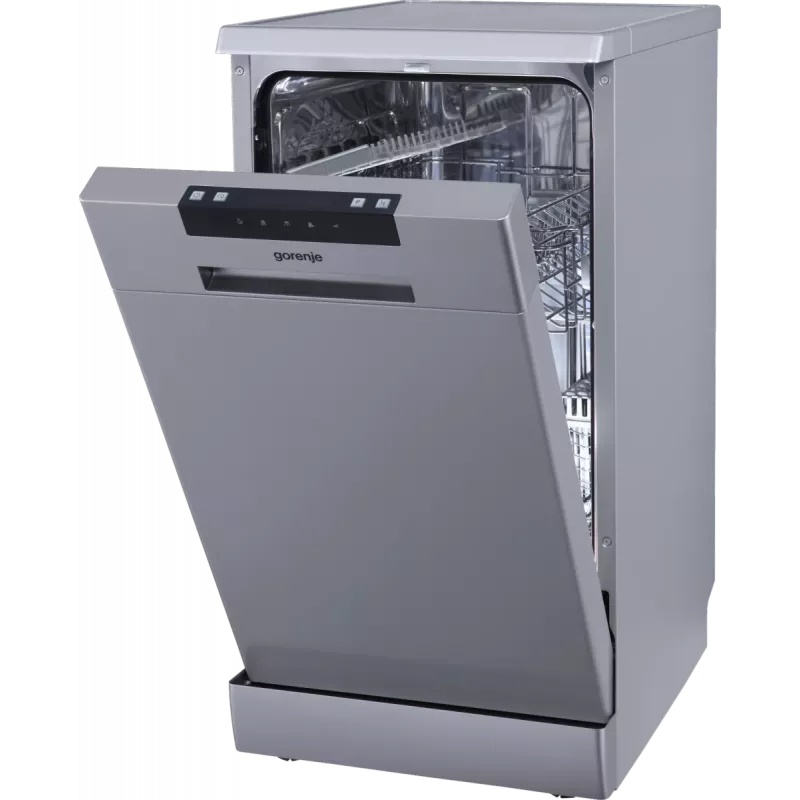 Gorenje GS522E10S nõudepesumasin, E, vabaltseisev, laius 45 cm, nõudekomplektide arv 10, hall