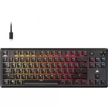 Corsair K70 CORE TKL | Tenkeyless mehaaniline mänguklaviatuur | Juhtmega | NA | Must | 0.973 g | MLX RED