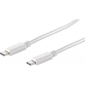 USB-kaabel S/CONN 13-45026 USB 3.2 Gen 2 1m valge