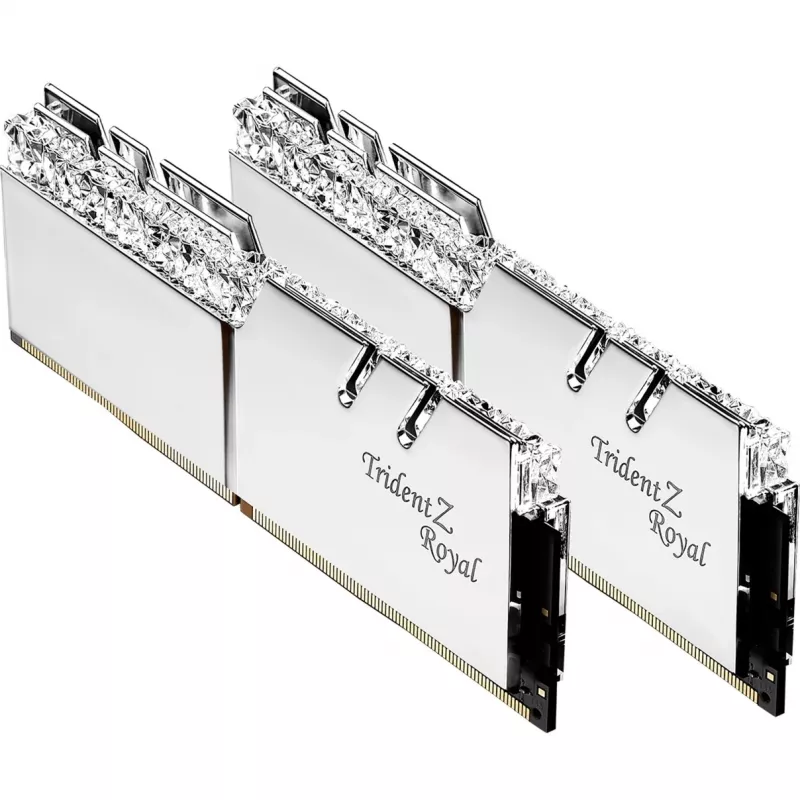 G.Skill Trident Z Royal 32 GB (2x16 GB) DDR4-3600 CL16 mälukomplekt, hõbedane