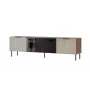 TV-kapp Cama Meble ALMERA 180,5×42×52,5 cm pähkel/kašmiir musta kaminaga