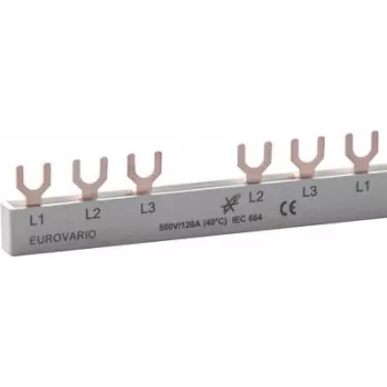 DOEPKE Busbar 4ph. EV-SG3/N.8.120 Gabelschuh 120A,12 TE EV-SG3/N.8.120 (09920185)