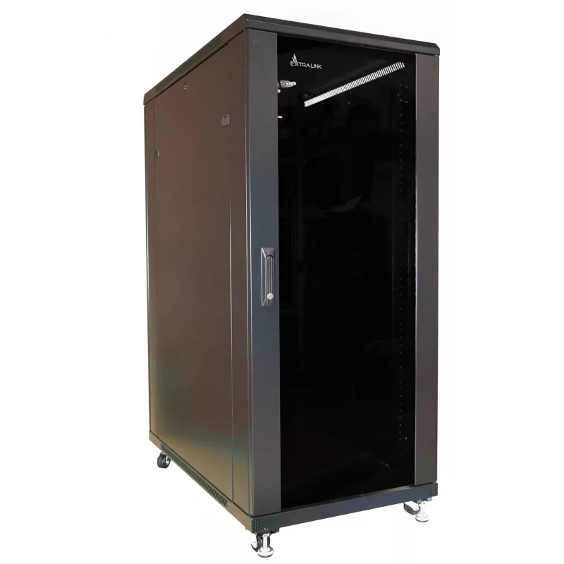 Eraldiseisev riiul Extralink Rackmount cabinet 37U 600x800 Must