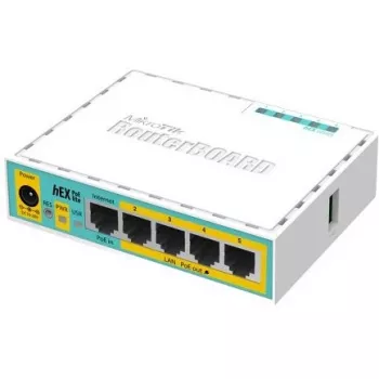 Mikrotik hEX PoE lite juhtmega ruuter Fast Ethernet valge