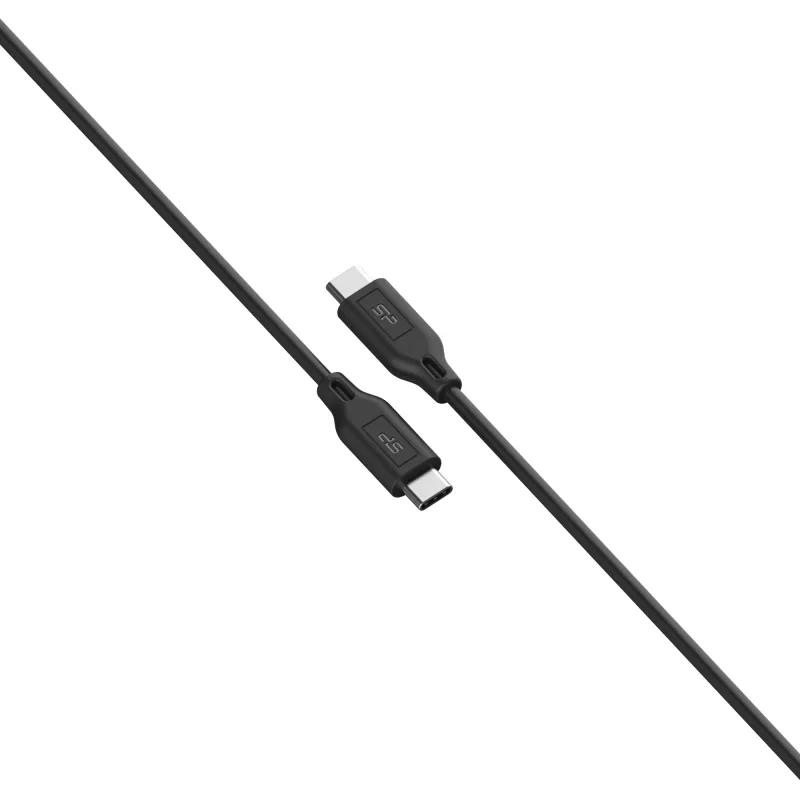 USB-kaabel Silicon Power LK15CC 1m USB C Must 0,48 Gbit/s
