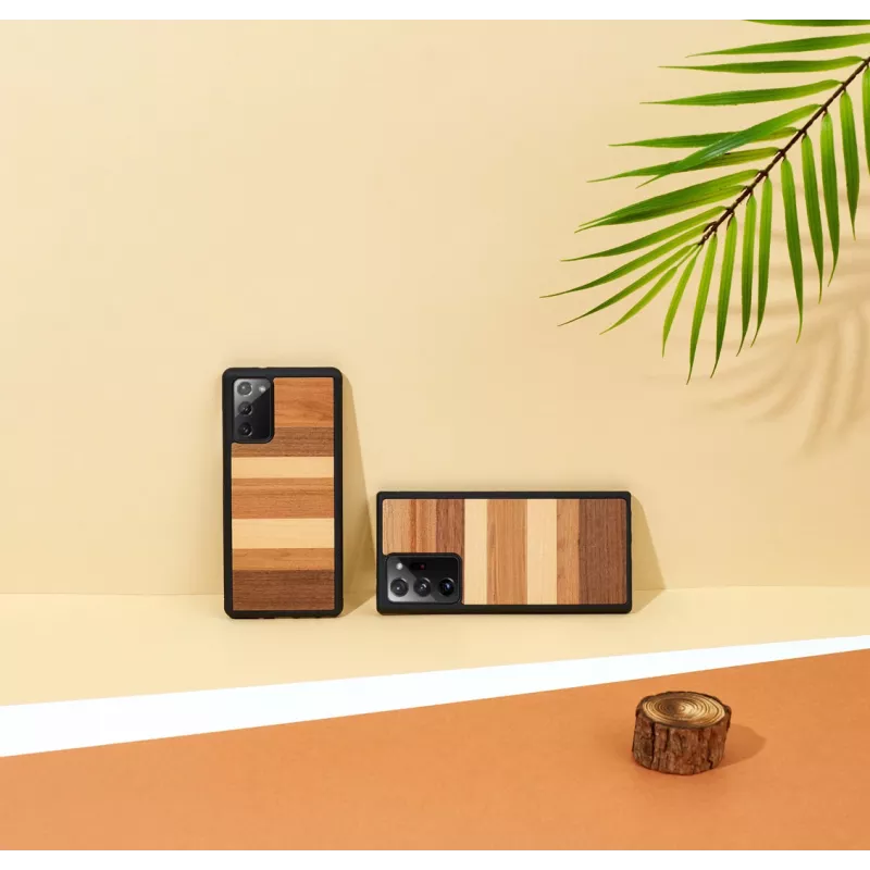 Kaitseümbris Samsung Galaxy Note 20-le, man and wood — must