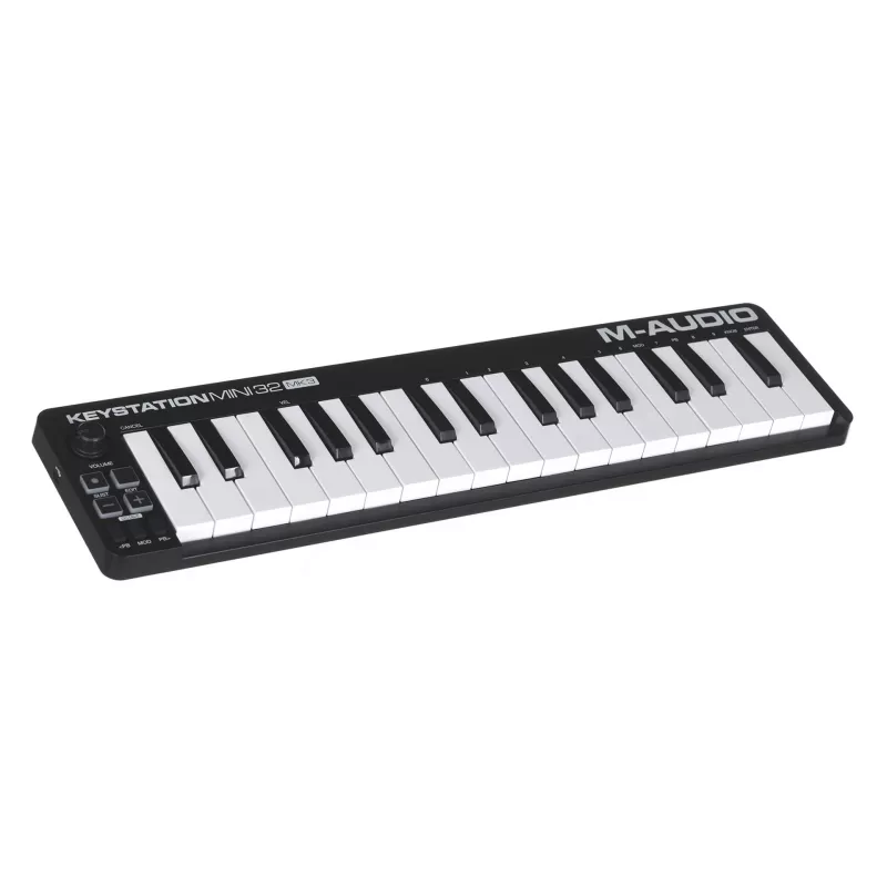 M-AUDIO Keystation Mini 32 MK3 MIDI-klaviatuur 32 klahviga USB must, valge