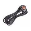 APC AP9895 toitekaabel, 16A 200-240V, C19 UK pistikule BS 1363A, 2,44 m, must